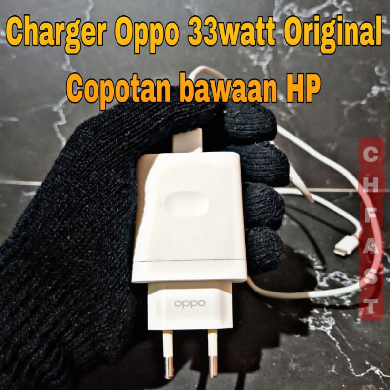 Charger Oppo 33Watt Original Copotan Bawaan HP