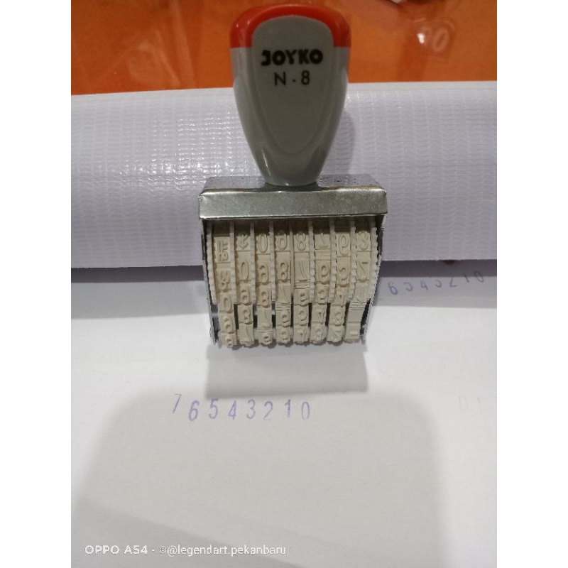

Stempel Angka/Nomor 8 Digit - Number Stamp