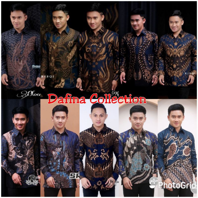 Kemeja Batik Navy Seragam Navy Kemeja Pria Biru Navy Baju Kerja Navy