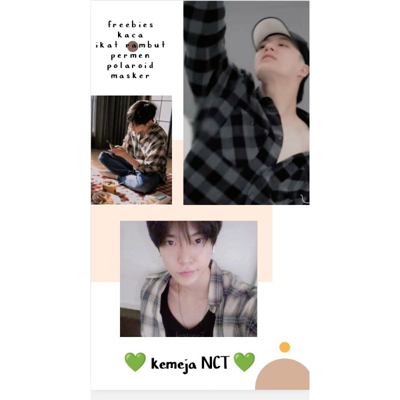 KEMEJA DOYOUNG FLANEL DOYOUNG KEMEJA NCT / KEMEJA JENO / FLANEL JENO / KEMEJA KIM DOYOUNG FLANEL NCT