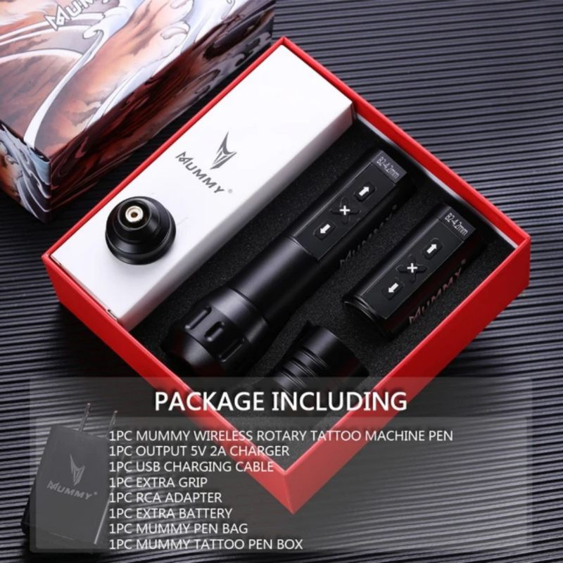 Mummy B2 Double Battery Wireless Tattoo Pen