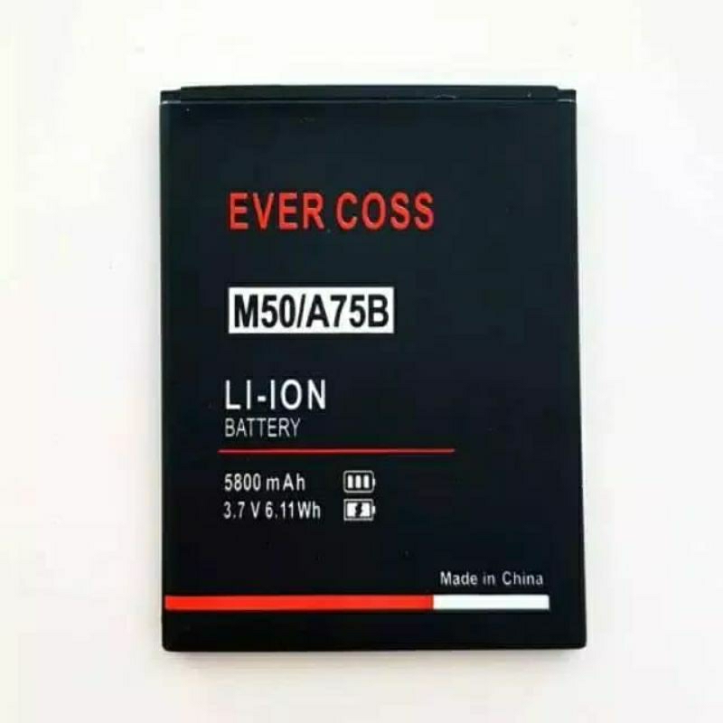 Baterai Evercoss M50/A75B /M50A/M50 STAR Battery Batre Evercoss M50 A75B M50A