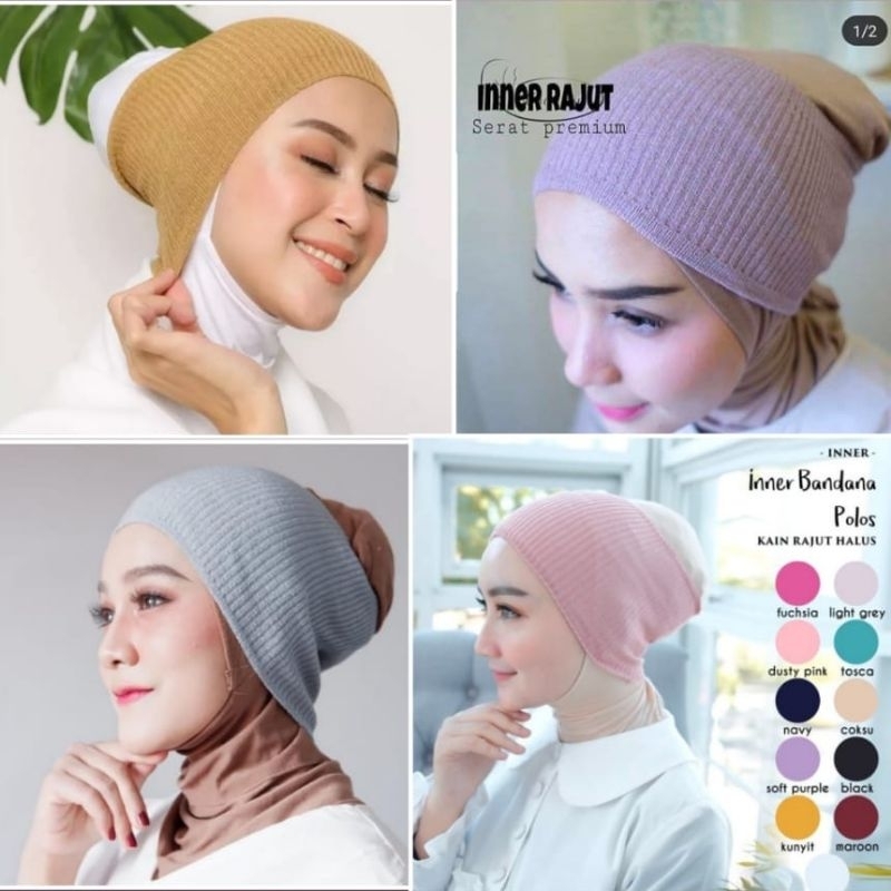 CIPUT RAJUT/DALAMAN RAJUT/INNER JILBAB BAHAN RAJUT/CIPUT PREMIUM/DALAMAN KERUDUNG ANTI PUSING