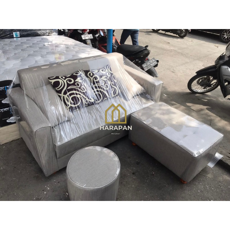 Sofa Sudut / Sofa L Kain Kanvas