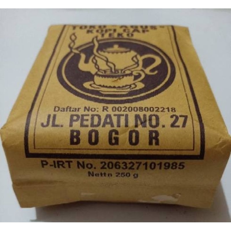 

Kopi Cap Teko Tanpa Gula Isi 250gr