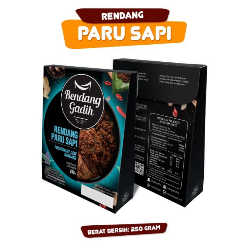 

Rendang Paru Sapi - Rendang Gadih