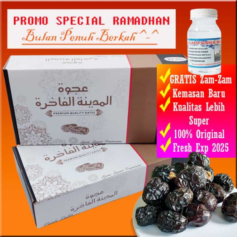 

KURMA AJWA Asli 500 gr - Kurma Nabi Super Premium quality asli madinah