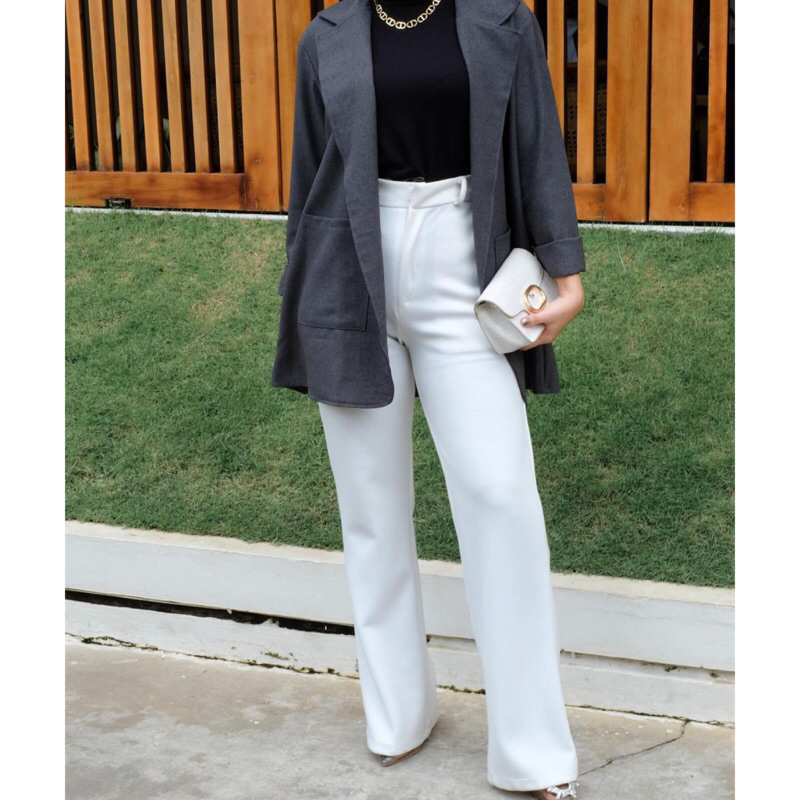 diskon cordy - basic collection - palazzo pants premium / size kecil jumbo cbb28