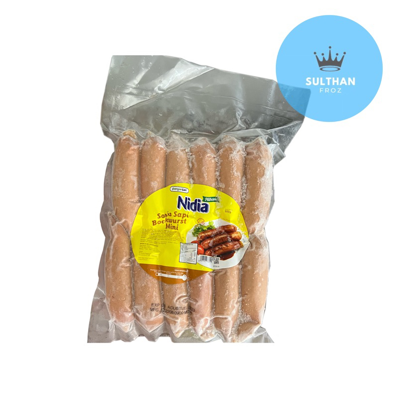 

NIDIA SOSIS SAPI BOCKWURST MINI 550GR