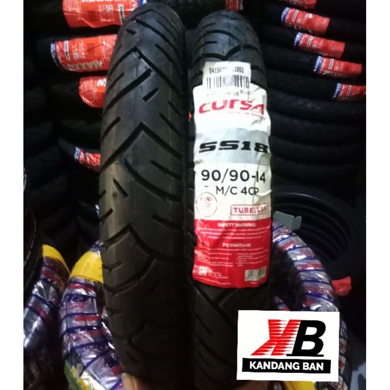 BAN TUBLES MATIC CORSA 90/90.14 BAN BARU 100% ORIGINAL GRATIS PENTIL.