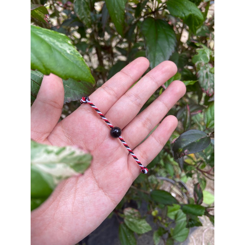 Gelang Tridatu Batu Hitam Onyx