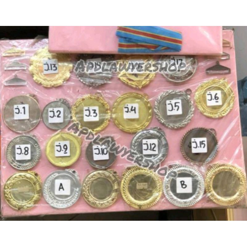 Logam Medali Mendali Medali Logam Besi Emas Perak Perunggu banyak varian Satuan Polos Kwalitas Bagus