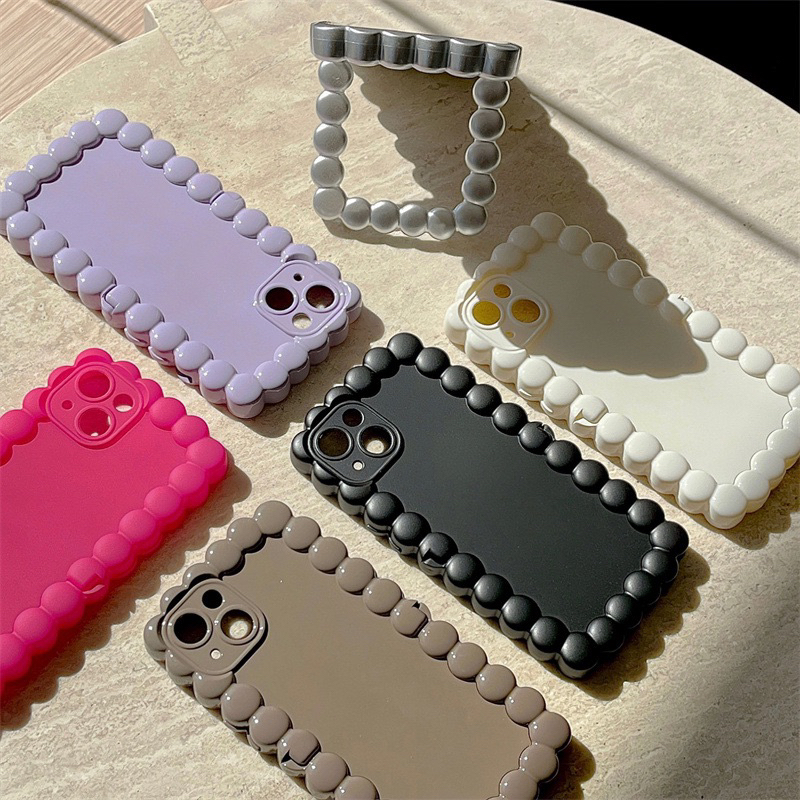 Colorful Biscuits Series with Stand Holder Softcase Casing Case HP Lucu iphone XS XS Max XR 11 Pro Max 12 Pro Max 13 Pro Max 14 Pro Max