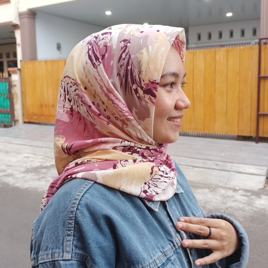 Segitiga Instan monalisa Kerudung Instan Motif Hijab Instan Motif Monalisa Nayla Hijab