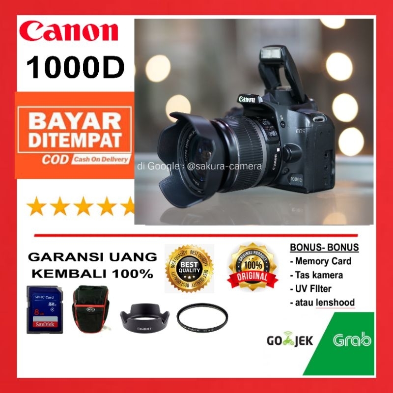 Kamera Canon Eos 1000d kit 18-55mm / Canon 1000D