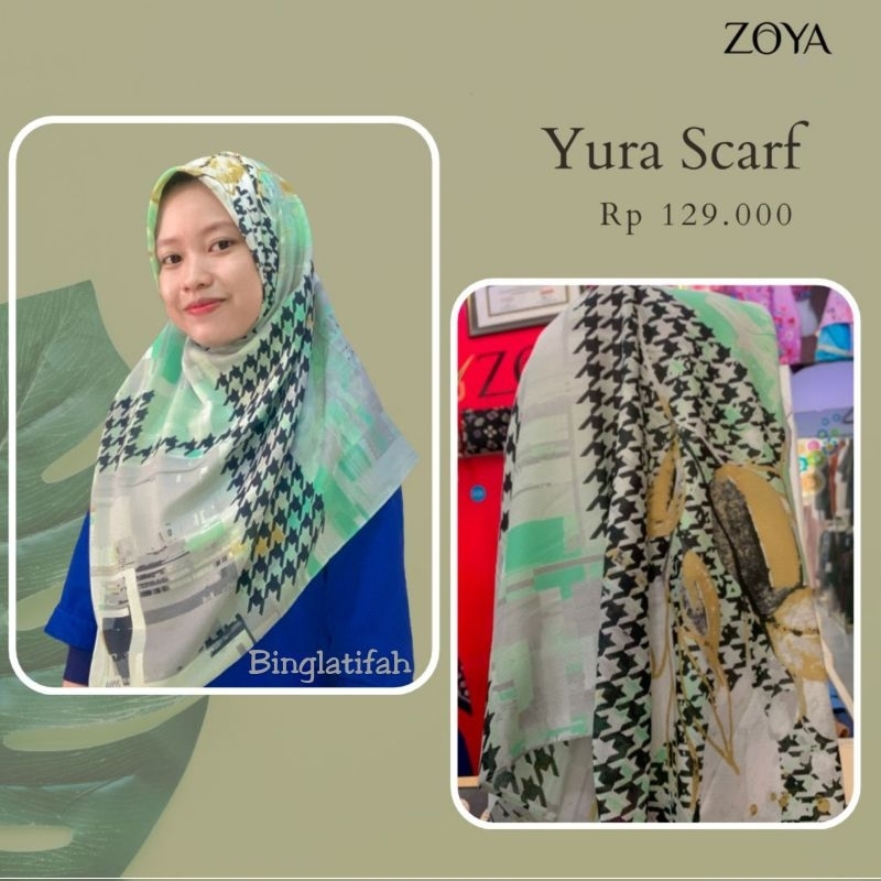 Yura Scarf Kerudung Segiempat by Zoya