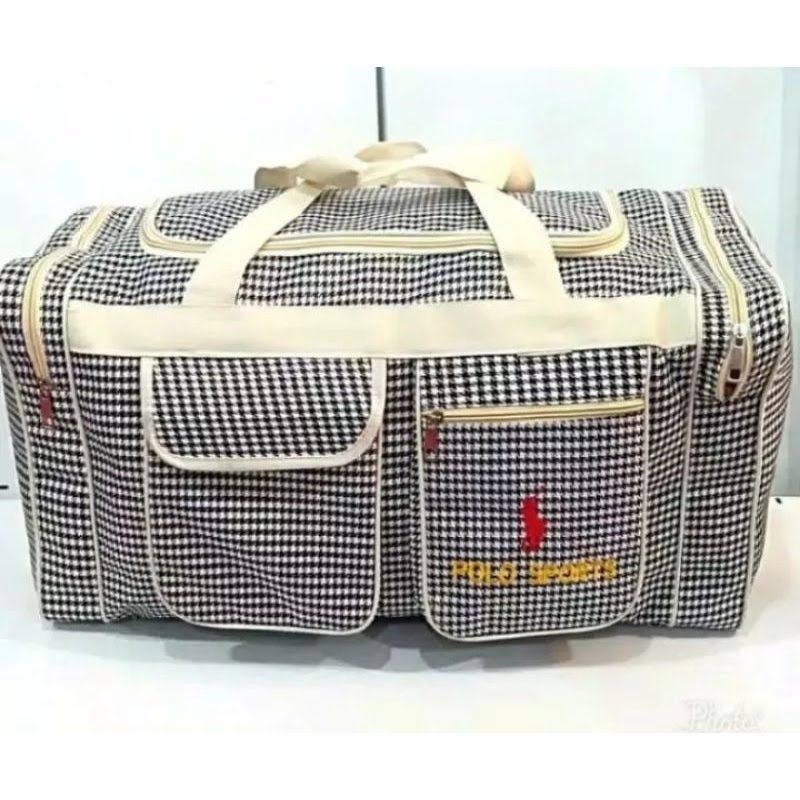 Travel Bag Polo Sport Jumbo Tas Pakaian - Tas Jinjing Selempang Murah