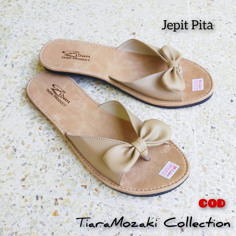 Sandal Papirut Wanita Pita Teplek Sol Karet Anti Licin