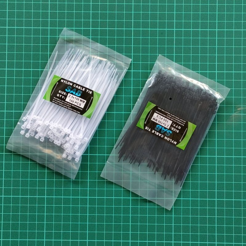 Kabel ties 10cm tali Pengikat 2.5x100mm Cable tis