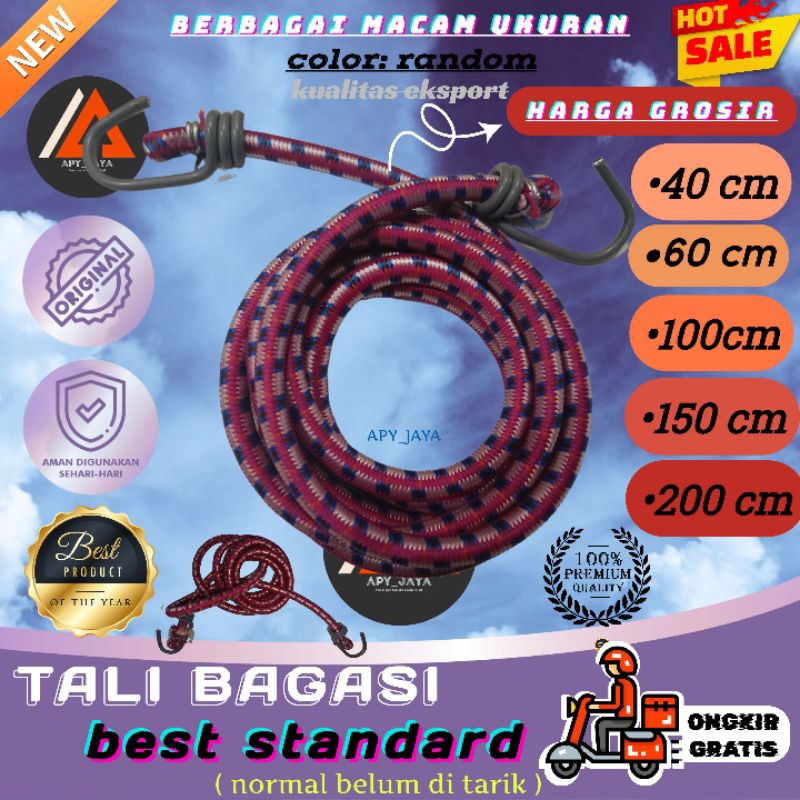 tali karet pengikat barang box motor || tali bagasi motor serbaguna multifungsi || premium berkualit