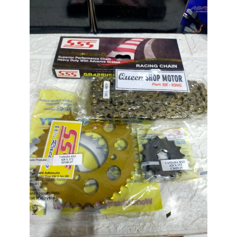 GIR GEAR SET SSS 428 37T,15T PNP RX KING