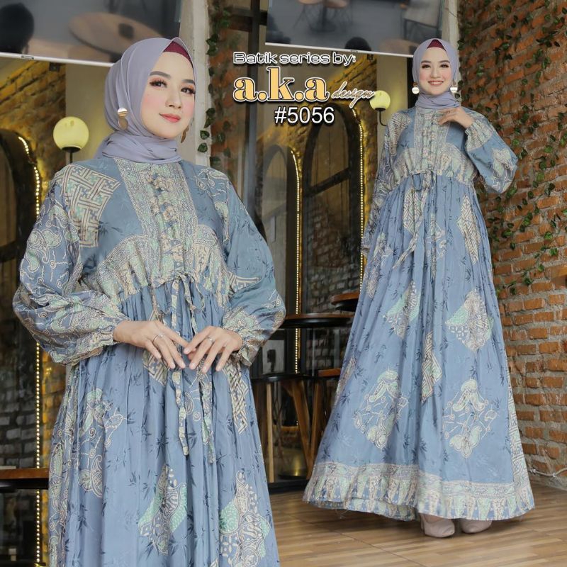 KEBAYA MODERN//KEBAYA ORIGINAL//(5056) Gamis Batik Dobby premium//Kode AKA