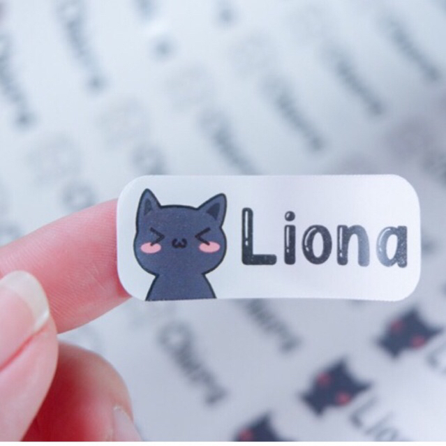 

STIKER LABEL NAMA Lasercut [Small] 1.8 x 4.6 cm