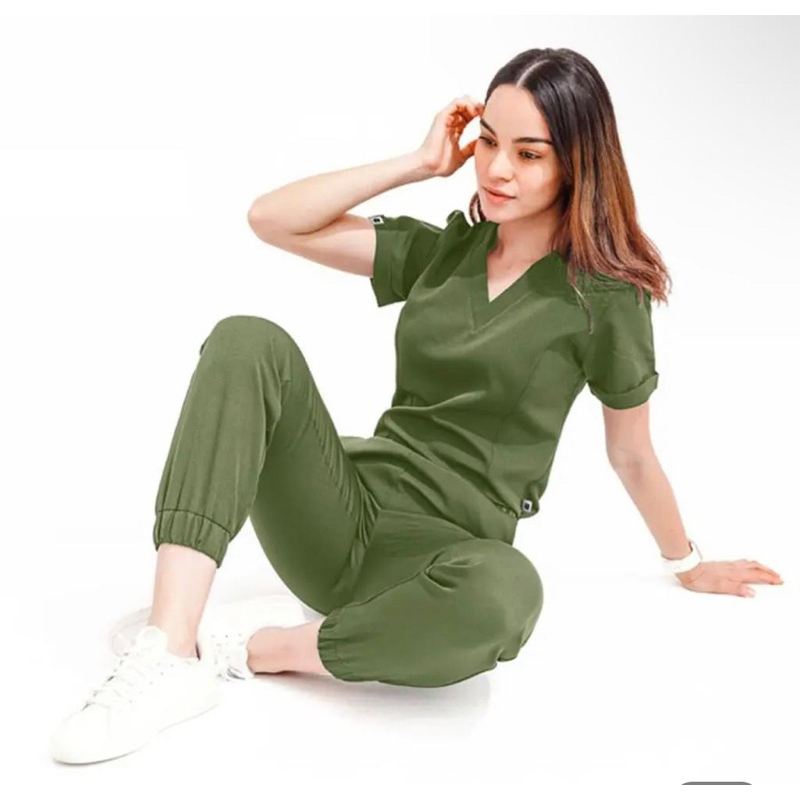 Baju OKA Joger KOREAN Style / Baju Jaga / Set Scrub Dokter