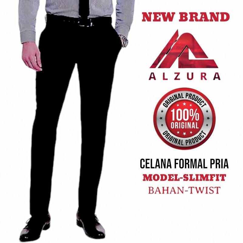 CELANA PANJANG FORMAL PRIA MODEL SLIMFIT BAHAN TEBAL BONUS CELANA DALAM