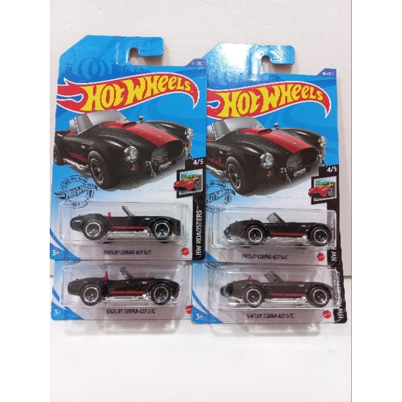 HOT WHEELS SHELBY COBRA 427 S/C HITAM / HOT WHEELS ORIGINAL