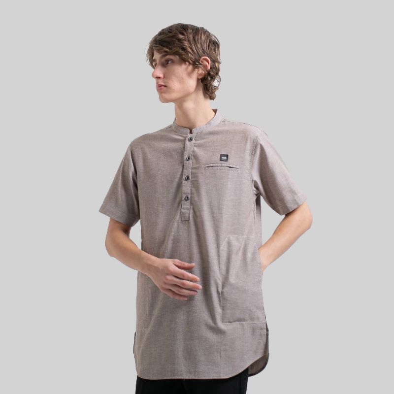 Kurta Badran - Koko Kurta Pakistan Dewasa Lengan Pendek - Cream