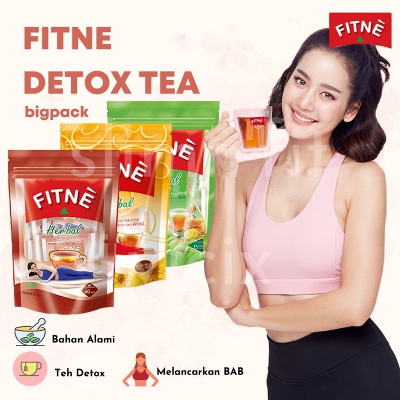 FITNE DETOX TEA HERBAL BIG PACK SIZE BESAR ORIGINAL THAILAND