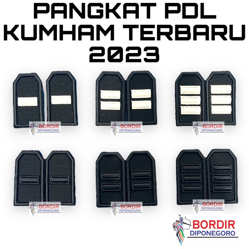 PANGKAT PDL KUMHAM LANCIP - BORDIR TIMBUL PANGKAT PDL | PANGKAT KUMHAM KEMENKUMHAM | ATRIBUT KUMHAM