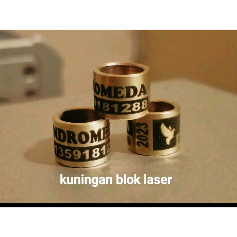 RING MERPATI KUNINGAN LASER DAN LASER BLOK