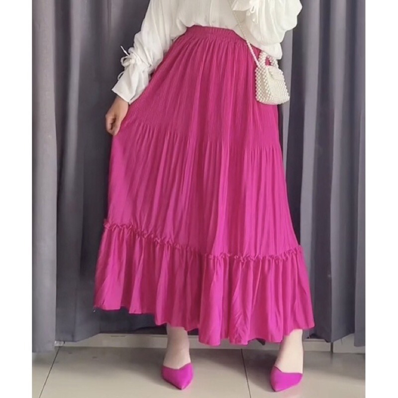 ROK SKIRT PLISKET CLARA- ROK PLISKET PREMIUM