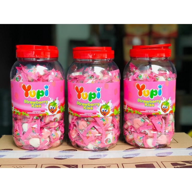 

Permen YUPI Kemasan toples isi 125pcs brt 300g