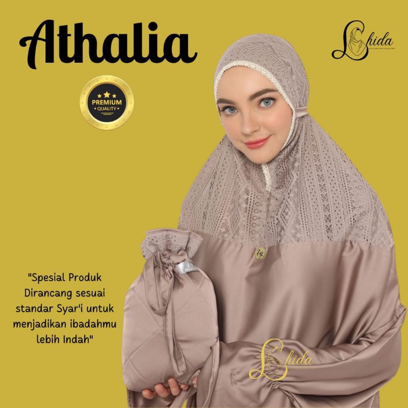 Mukena Terusan Premium Silky Lajuran LHida
