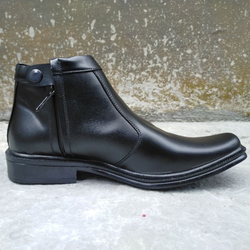 SEPATU BOOTS PRIA PDH KULIT ASLI