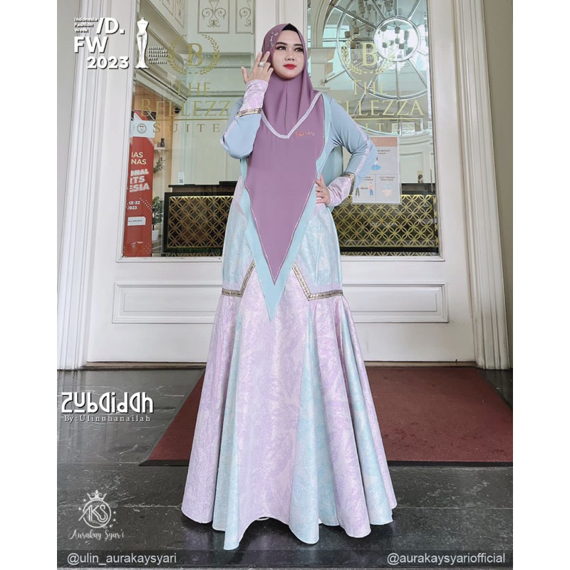 Gamis Syari Set Zubaidah IFw by aurakay Syari
