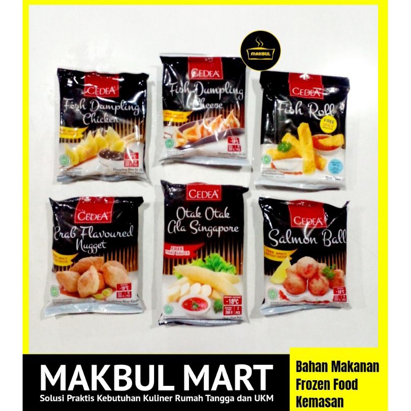 

Cedea Dumpling Cheese / Keju / Chicken/ Ayam / Fish Roll / Bola Salmon 200gr