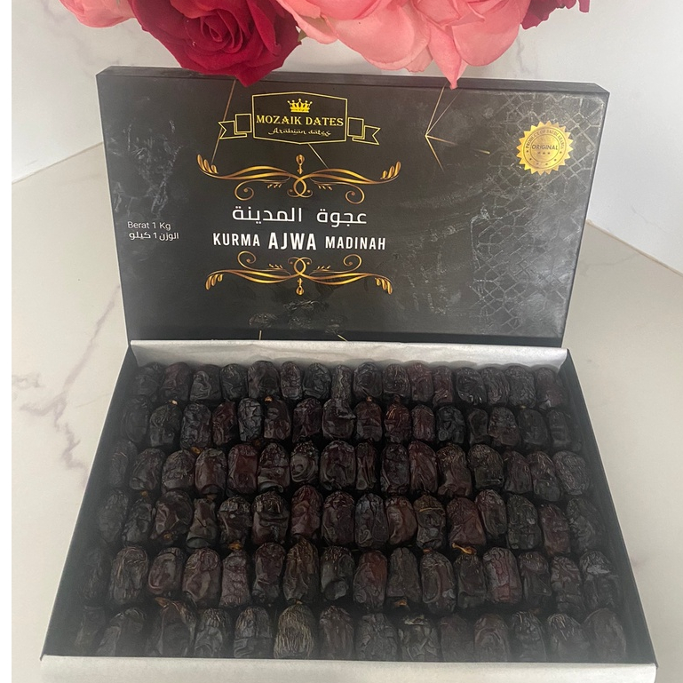 

Kurma Ajwa Madinah 1kg / Kurma Nabi Organic 1kg