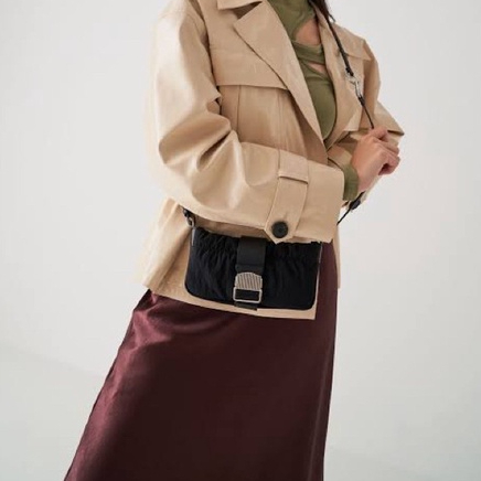 TAS WANITA SLING SHOULDER ASPEN RUCHED BAG