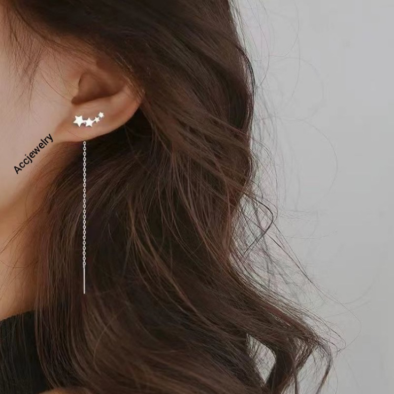 Anting wanita Juntai Bintang Anti Karatan