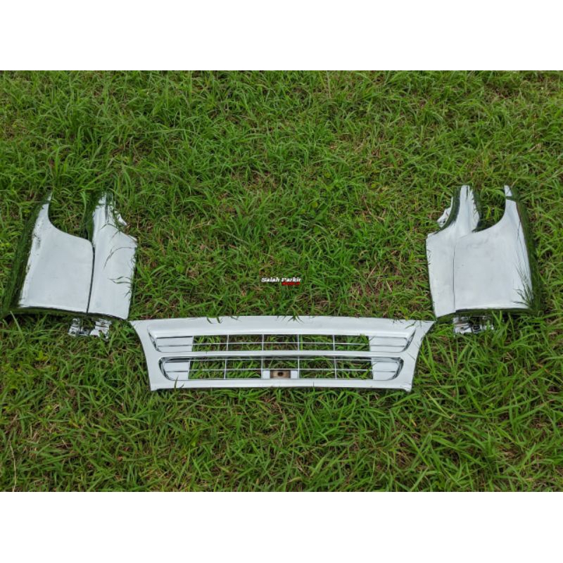 grill krom isuzu elf macan krom grill depan isuzu elf nkr55 pipi dalam elf nhr, pipi luar isuzu elf 