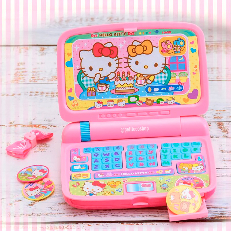 HelloKitty Notebook Toy + Songs Mainan Laptop Komputer Anak Musik Edukasi Hello Kitty