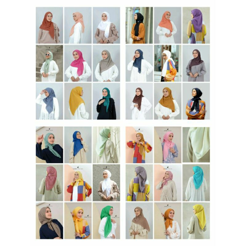 HIJAB DEENAY LIZA MATTE DUSTY PINK BLACK SNOW WHITE NAVY MUSTARD MAHOGANY BRIGHT YELLOW MESSA ROSE N
