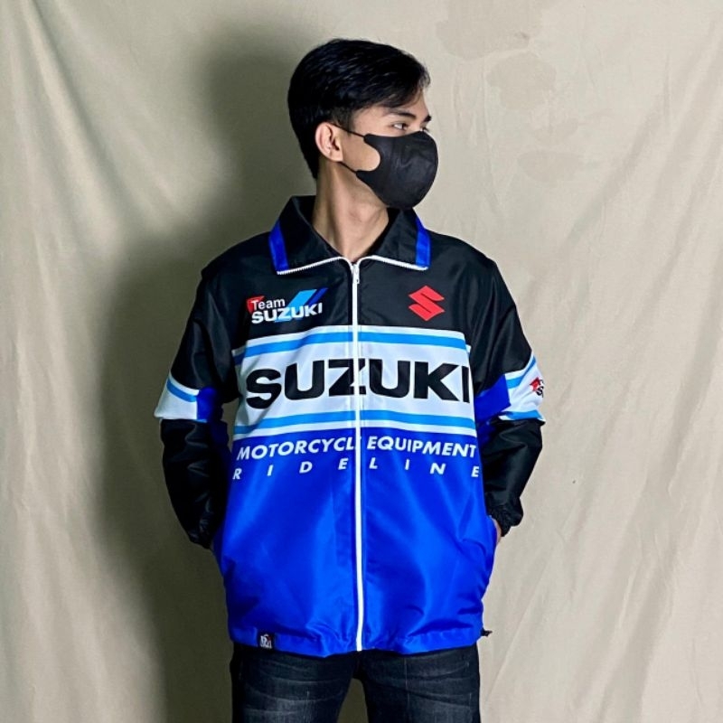 Jaket vintage 90s team suzuki racing