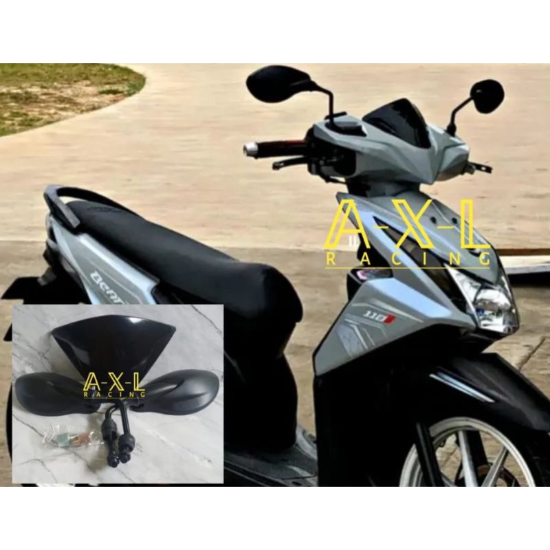 Paket Visor Plus Spion Honda Beat Fi 2012 Sampai 2015