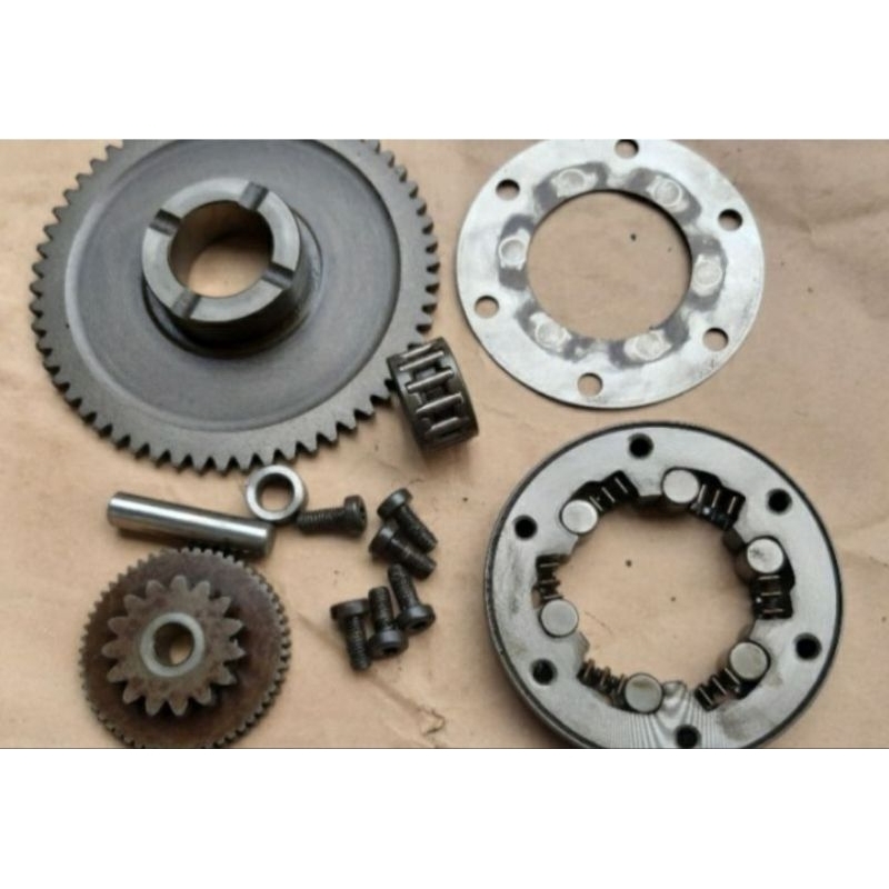 Oneway Gigi Stater Gigi Penghantar Stater Wanwai Pelor Set Verza Megapro Monoshock CRF 150