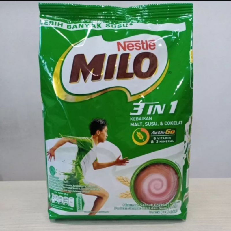 

Milo Bubuk 3 in 1 berat 800gr 1 resi beli 1 saja ya